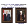 Atatürk Tablosu Çerçeveli - Erdoğan ve Atatürk Makam Odası İkili Set AKPCR25R2D