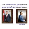 Atatürk Tablosu Çerçeveli - Erdoğan ve Atatürk Makam Odası İkili Set AKPCR25R2D