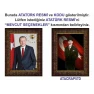 Atatürk Tablosu Çerçeveli - Erdoğan ve Atatürk Makam Odası İkili Set AKPCR25R2D