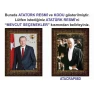 Atatürk Tablosu Çerçeveli - Erdoğan ve Atatürk Makam Odası İkili Set AKPCR25R2D