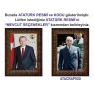 Atatürk Tablosu Çerçeveli - Erdoğan ve Atatürk Makam Odası İkili Set AKPCR25R2D