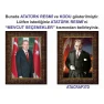 Atatürk Tablosu Çerçeveli - Erdoğan ve Atatürk Makam Odası İkili Set AKPCR26R2D