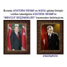 Atatürk Tablosu Çerçeveli - Erdoğan ve Atatürk Makam Odası İkili Set AKPCR26R2D
