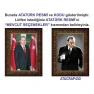 Atatürk Tablosu Çerçeveli - Erdoğan ve Atatürk Makam Odası İkili Set AKPCR26R2D