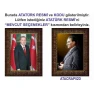 Atatürk Tablosu Çerçeveli - Erdoğan ve Atatürk Makam Odası İkili Set AKPCR26R2D