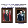 Atatürk Tablosu Çerçeveli - Erdoğan ve Atatürk Makam Odası İkili Set AKPCR26R2D
