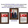 Akp Resim İstiklal Marşı ve Gençliğe Hitabe ve Erdoğan Resmi Çerçeveli Üçlü Set Akpcr41r3dy