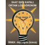 Ampul Duvar Saati Işıklı - Gece Gerçek Işık Veren AKPDSA06XNX