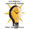 Ampul Duvar Saati Işıklı - Gece Gerçek Işık Veren AKPDSA06XNX