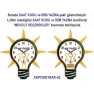 Ampul Duvar Saati Işıklı - Gece Gerçek Işık Veren AKPDSA06XNX