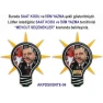 Ampul Duvar Saati Işıklı - Gece Gerçek Işık Veren AKPDSA06XNX