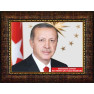 Akp Resim Cumhurbaşkanı Recep Tayyip Erdoğan Resmi Çerçeveli Akpcr03tey