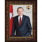 Akp Resim Cumhurbaşkanı Recep Tayyip Erdoğan Resmi Çerçeveli Akpcr05ted