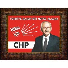 Kemal Kılıçdaroğlu Tablosu Çerçeveli - Türkiye Rahat Bir Nefes Alacak Yazılı CHPCR01KKY Kemal Kılıçdaroğlu Tablosu Çerçeveli - Türkiye Rahat Bir Nefes Alacak Yazılı CHPCR01KKY