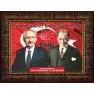 Kemal Kılıçdaroğlu ve Atatürk Yan Yana Tablosu Çerçeveli - Türkiye Rahat Bir Nefes Alacak Yazılı CHPCR02KAY