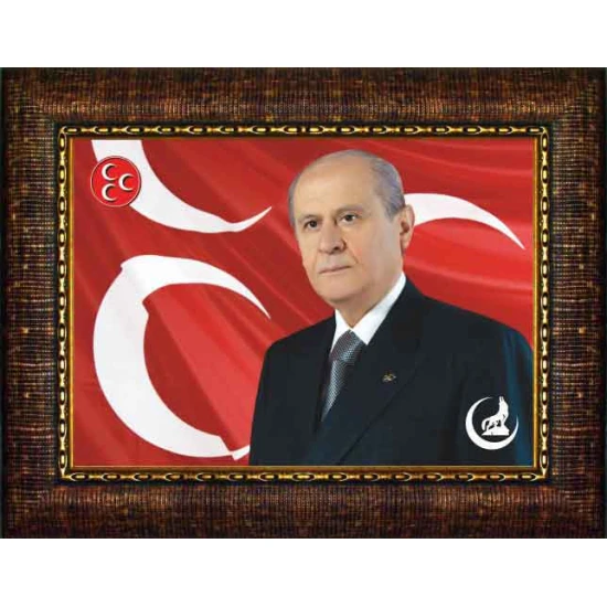 Devlet Bahçeli Tablosu Çerçeveli MHPCR01DBY