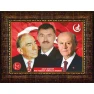 Devlet Bahçeli, Alparslan Türkeş ve Sen Yan Yana Montajlı Kişiye Özel Tablo Çerçeveli MHPCR08BTM