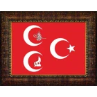 Bozkurt, Tuğra, Yıldızlı Üç Hilal Tablosu Çerçeveli MHPCR12USY