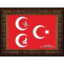 Bozkurt, Tuğra, Yıldızlı Üç Hilal Tablosu Çerçeveli MHPCR12USY