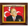 Alparslan Türkeş Resimli Duvar Saati Dikdörtgen 46x37cm MHPDSD04ATY Alparslan Türkeş Resimli Duvar Saati Dikdörtgen 46x37cm MHPDSD04ATY