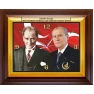 Devlet Bahçeli ve Atatürk Yan Yana Resimli Duvar Saati Dikdörtgen 46x37cm MHPDSD02BAY Devlet Bahçeli ve Atatürk Yan Yana Resimli Duvar Saati Dikdörtgen 46x37cm MHPDSD02BAY