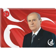 Devlet Bahçeli Tablosu Kanvas MHPTR01DBY Devlet Bahçeli Tablosu Kanvas MHPTR01DBY