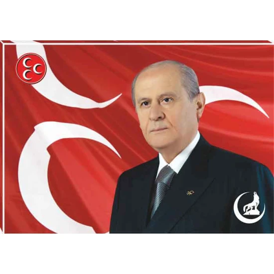 Devlet Bahçeli Tablosu Kanvas MHPTR01DBY Devlet Bahçeli Tablosu Kanvas MHPTR01DBY