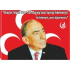 Alparslan Türkeş Tablosu Kanvas - Gençler ile İlgili Sözü Yazılı MHPTR04ATSY