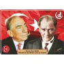 Alparslan Türkeş ve Atatürk Yan Yana Tablosu Kanvas MHPTR05TAY