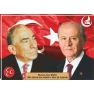 Devlet Bahçeli ve Alparslan Türkeş Yan Yana Tablosu Kanvas MHPTR03BTY