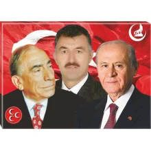 Devlet Bahçeli, Alparslan Türkeş ve Sen Yan Yana Montajlı Kişiye Özel Tablo Kanvas MHPTR08BTM Devlet Bahçeli, Alparslan Türkeş ve Sen Yan Yana Montajlı Kişiye Özel Tablo Kanvas MHPTR08BTM