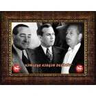 Adnan Menderes, Fatin Rüştü Zorlu ve Hasan Polatkan Yan Yana Tablosu Çerçeveli - Kırgın Değiliz Yazılı DPCR01AFHY