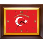 Kaymakamlık Duvar Saati Dikdörtgen 46x37 cm - Türk Bayraklı T.C. Kaymakamlığı Yazılı RSKDSD02KYY