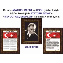 Atatürk Tablosu Çerçeveli - İstiklal Marşı ve Gençliğe Hitabe Makam Odası Üçlü Set RSKCR41R3DY Atatürk Tablosu Çerçeveli - İstiklal Marşı ve Gençliğe Hitabe Makam Odası Üçlü Set RSKCR41R3DY