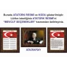 Atatürk Tablosu Çerçeveli - İstiklal Marşı ve Gençliğe Hitabe Makam Odası Üçlü Set RSKCR41R3DY