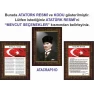 Atatürk Tablosu Çerçeveli - İstiklal Marşı ve Gençliğe Hitabe Makam Odası Üçlü Set RSKCR41R3DY