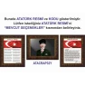 Atatürk Tablosu Çerçeveli - İstiklal Marşı ve Gençliğe Hitabe Makam Odası Üçlü Set RSKCR41R3DY