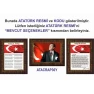 Atatürk Tablosu Çerçeveli - İstiklal Marşı ve Gençliğe Hitabe Makam Odası Üçlü Set RSKCR41R3DY