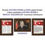 Atatürk Tablosu Çerçeveli - İstiklal Marşı ve Gençliğe Hitabe Makam Odası Üçlü Set RSKCR41R3DY