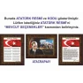 Atatürk Tablosu Çerçeveli - İstiklal Marşı ve Gençliğe Hitabe Makam Odası Üçlü Set RSKCR41R3DY