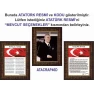 Atatürk Tablosu Çerçeveli - İstiklal Marşı ve Gençliğe Hitabe Makam Odası Üçlü Set RSKCR41R3DY