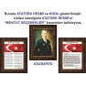Atatürk Tablosu Çerçeveli - İstiklal Marşı ve Gençliğe Hitabe Makam Odası Üçlü Set RSKCR41R3DY