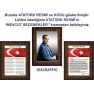 Atatürk Tablosu Çerçeveli - İstiklal Marşı ve Gençliğe Hitabe Makam Odası Üçlü Set RSKCR41R3DY