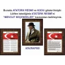 Atatürk Tablosu Çerçeveli - İstiklal Marşı ve Gençliğe Hitabe Makam Odası Üçlü Set RSKCR41R3DY