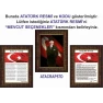 Atatürk Tablosu Çerçeveli - İstiklal Marşı ve Gençliğe Hitabe Makam Odası Üçlü Set RSKCR41R3DY