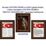 Atatürk Tablosu Çerçeveli - İstiklal Marşı ve Gençliğe Hitabe Makam Odası Üçlü Set RSKCR41R3DY