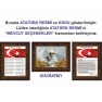 Atatürk Tablosu Çerçeveli - İstiklal Marşı ve Gençliğe Hitabe Makam Odası Üçlü Set RSKCR41R3DY