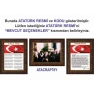 Atatürk Tablosu Çerçeveli - İstiklal Marşı ve Gençliğe Hitabe Makam Odası Üçlü Set RSKCR41R3DY