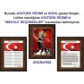 Atatürk Tablosu Çerçeveli - İstiklal Marşı ve Gençliğe Hitabe Makam Odası Üçlü Set RSKCR41R3DY