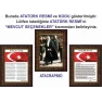 Atatürk Tablosu Çerçeveli - İstiklal Marşı ve Gençliğe Hitabe Makam Odası Üçlü Set RSKCR41R3DY